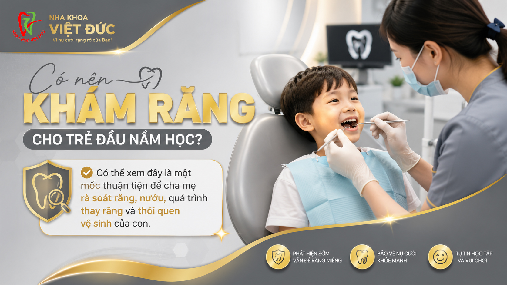 Đầu năm học, cha mẹ nên kiểm tra răng miệng gì cho trẻ? Checklist 6 bước